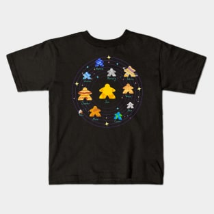 Meeple Board Game Solar System Planets Kids T-Shirt